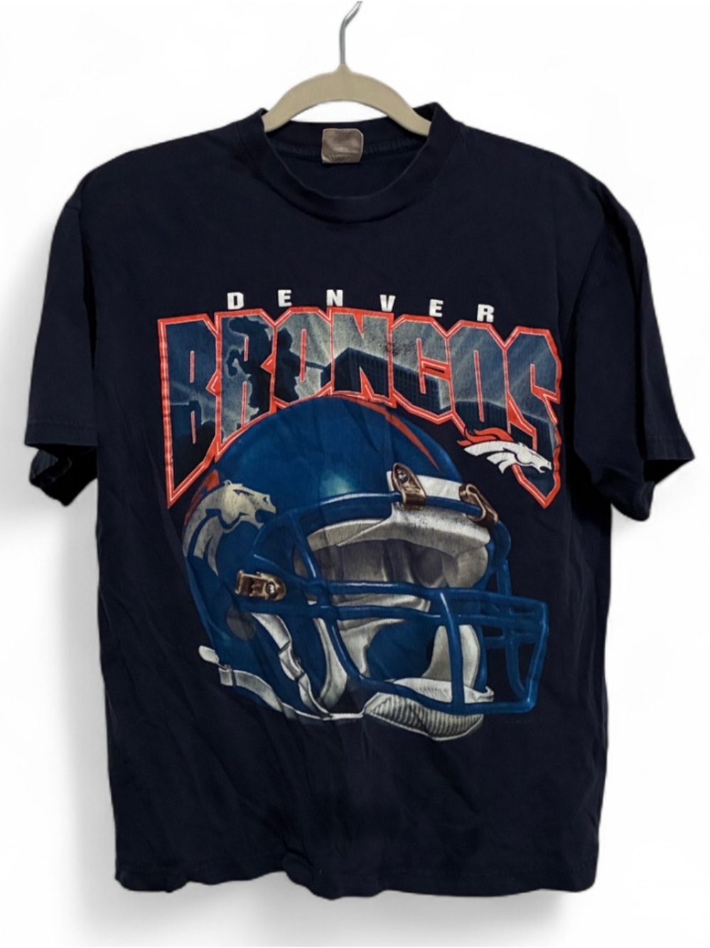Vintage Navy Short Sleeve Football Men's Short Sleeve Tee Shirt